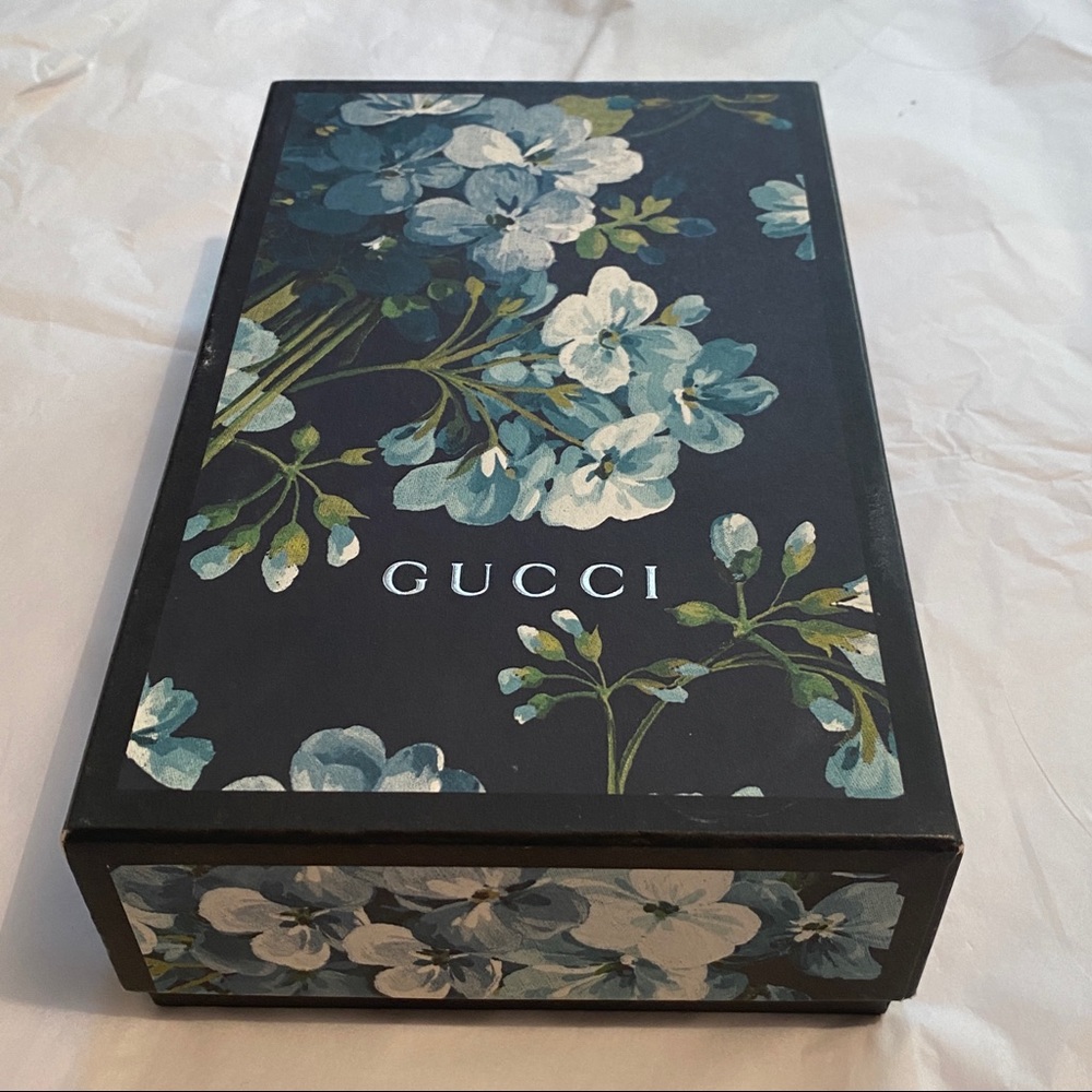 Gucci Chain Wallet Blooms Print GG Coated Canvas - Picture 13 of 14